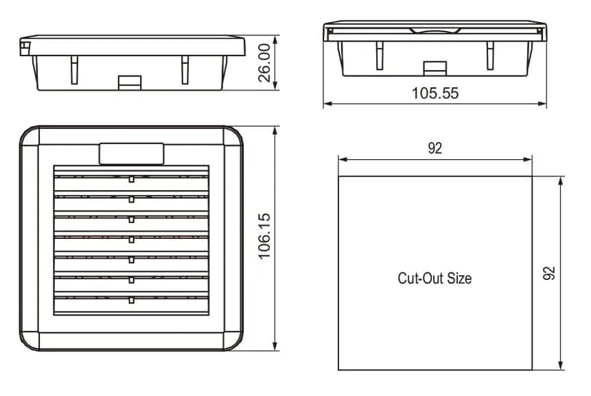 Kích thước NTL-SF106-S