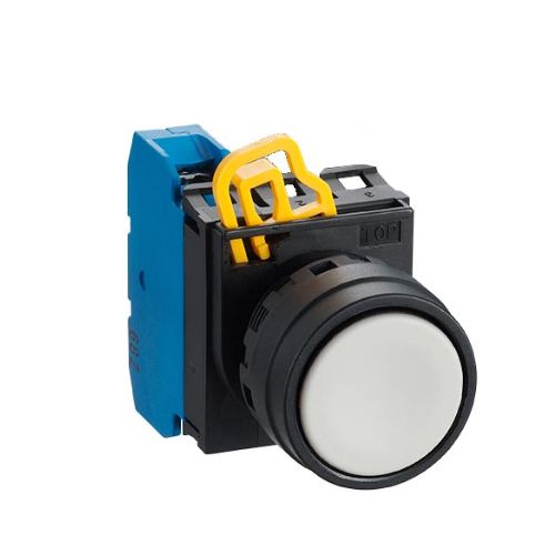 nút nhấn không đèn IDEC YW1B-M1E màu trắng