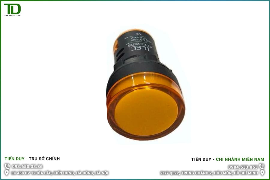 IL13-16CS-Y Đèn Báo Pha Ø16 ILEC Màu Vàng 24V AC/DC