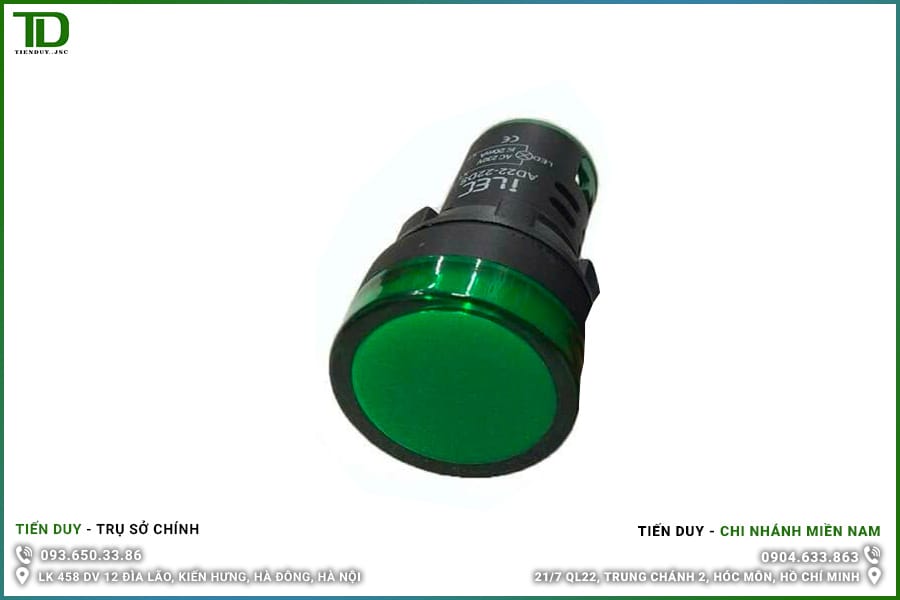 IL13-16CS-G Đèn Báo Pha Ø16 ILEC Màu Xanh Lá 24V AC/DC