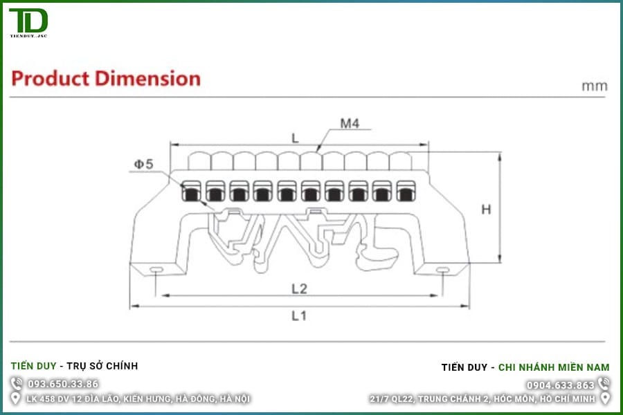 KR0609K 6×9-6P Cầu Đấu Tiếp Địa Gắn Din Ray 2 KR0609K 6×9 Cầu Đấu Tiếp Địa Gắn Din Ray