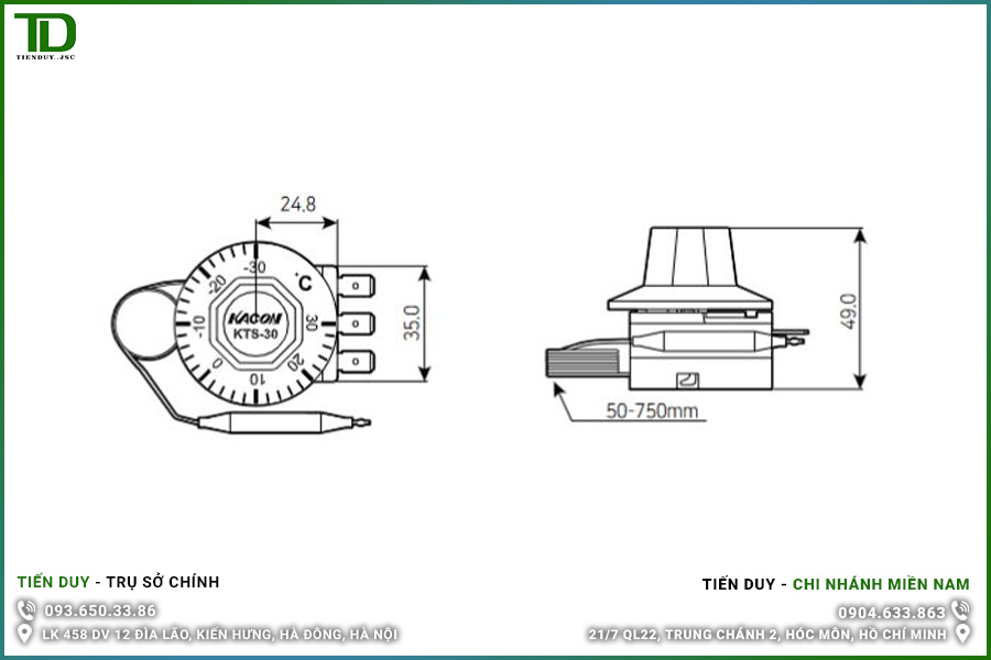 Thông tin KTC-50 Bộ Ổn Định Nhiệt Độ KACON