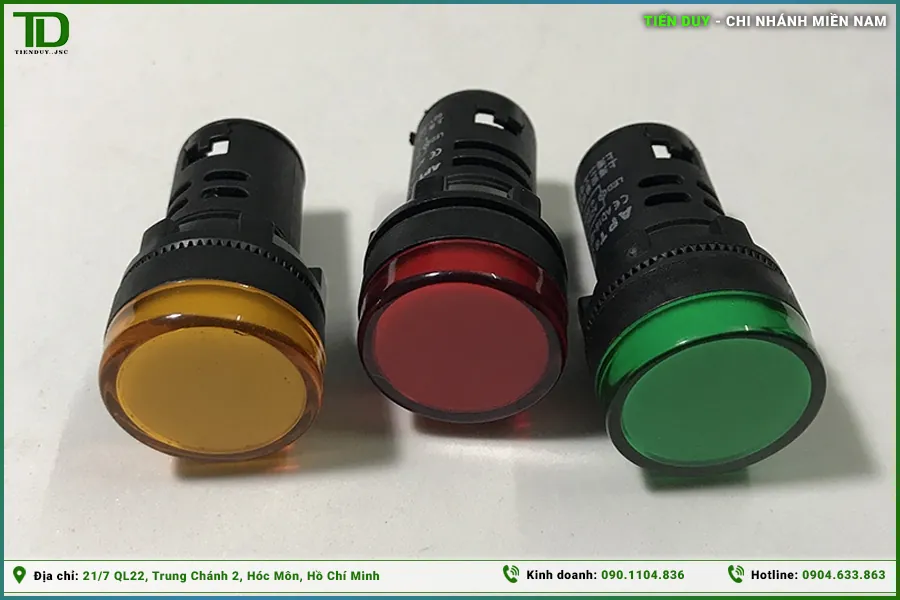 Đèn báo 3 màu tủ điện: Ý nghĩa cảnh báo, cấu tạo và nguyên lý hoạt động (hình 1)