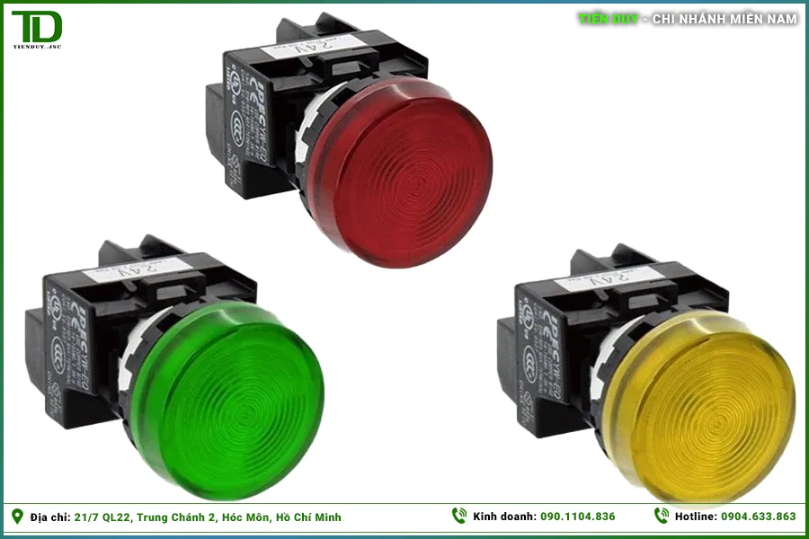 Đèn báo 3 màu tủ điện: Ý nghĩa cảnh báo, cấu tạo và nguyên lý hoạt động (hình 2)