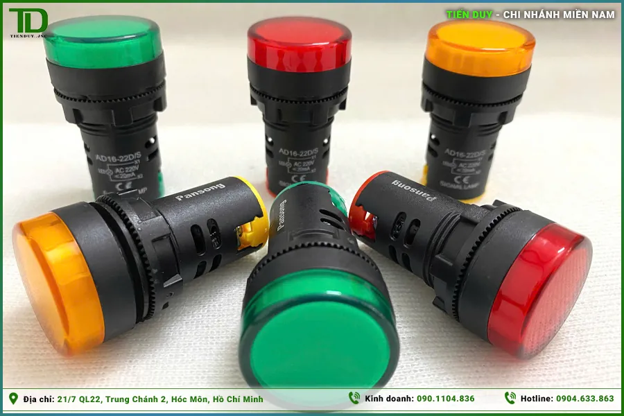 Đèn báo 3 màu tủ điện: Ý nghĩa cảnh báo, cấu tạo và nguyên lý hoạt động (hình 3)