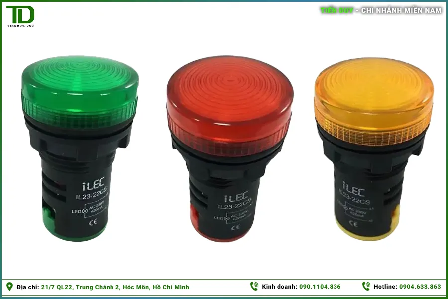 Đèn báo 3 màu tủ điện: Ý nghĩa cảnh báo, cấu tạo và nguyên lý hoạt động (hình 4)
