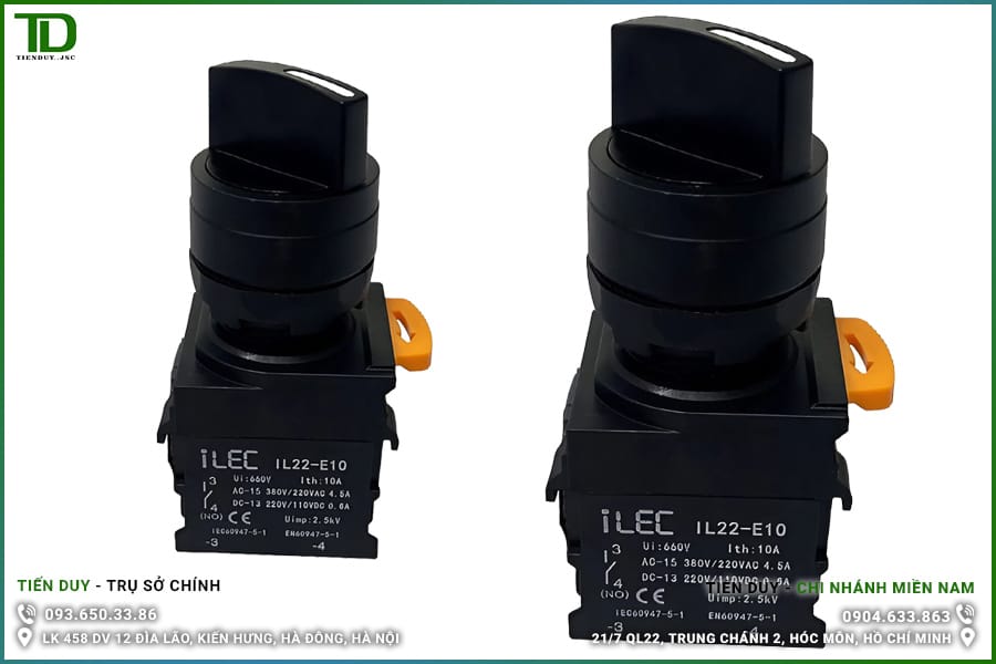 Công tắc xoay ILEC IL22-3SB Ø22