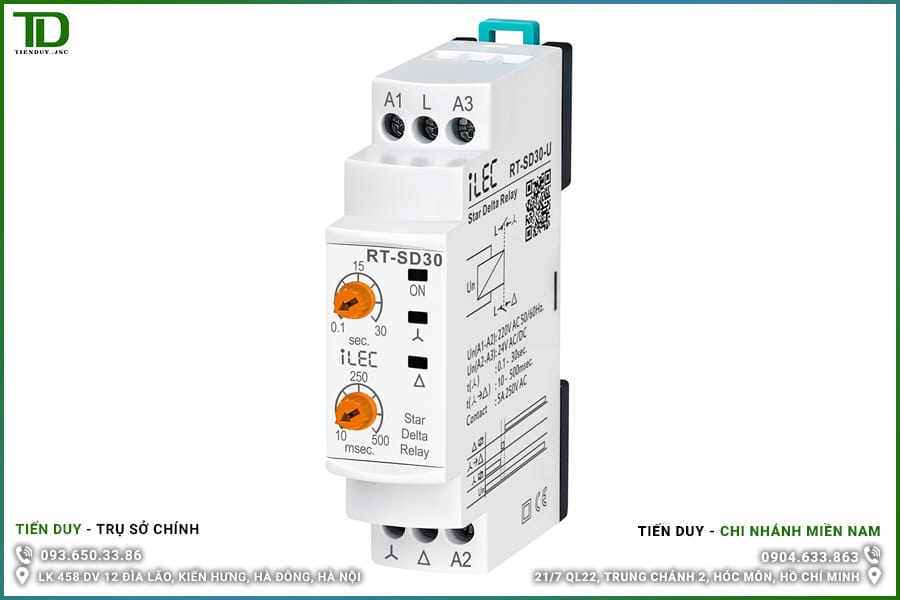 RT6-SD30-U Timer Đôi ON/OFF Delay ILEC 2 RT6-SD30-U Timer Đôi ON/OFF Delay ILEC