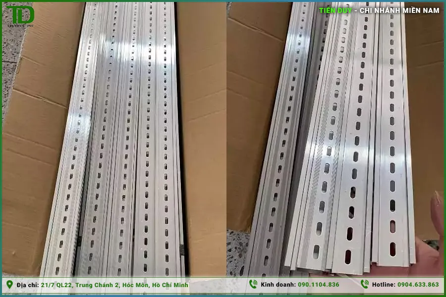 Ứng dụng thanh din tủ điện dùng để gá aptomat và contactor (hình 1)