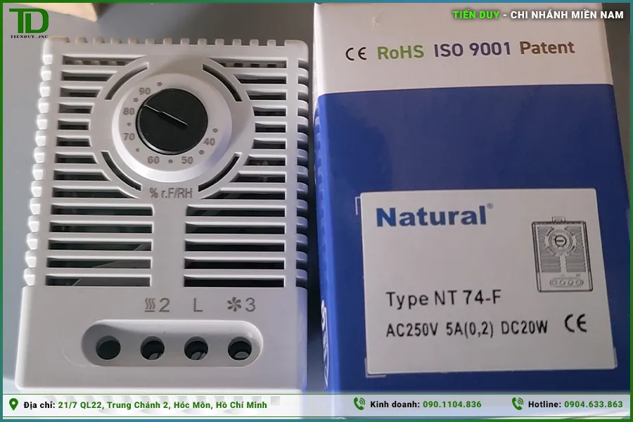 bộ điều khiển nhiệt độ Natural cho tủ điện công nghiệp (hình 5)