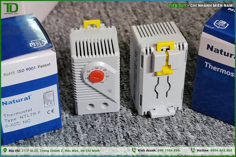 Bộ điều khiển nhiệt tủ điện Natural (thermostat) (hình 1)