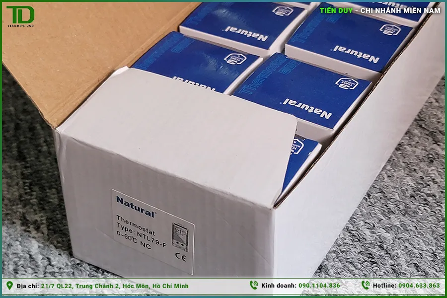 Bộ điều khiển nhiệt tủ điện Natural (thermostat) (hình 3)