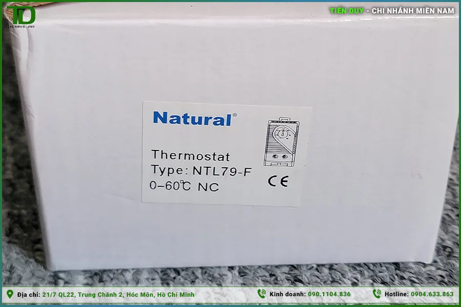 Bộ điều khiển nhiệt tủ điện Natural (thermostat) (hình 6)