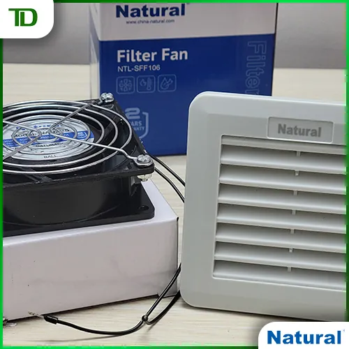 Quạt làm mát tủ điện Natural các kích thước phổ biến hiện nay