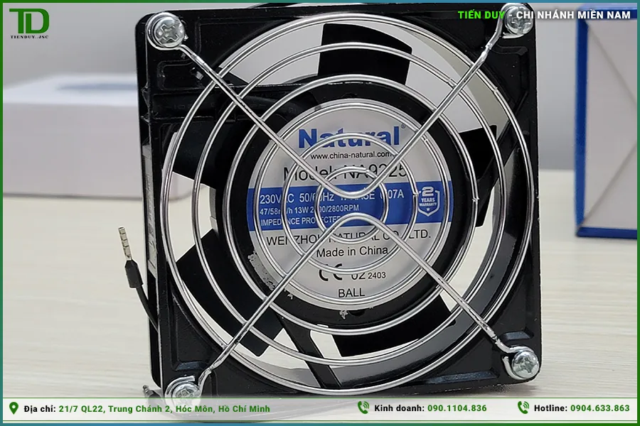 Quạt làm mát tủ điện Natural các kích thước phổ biến hiện nay (hình 6)