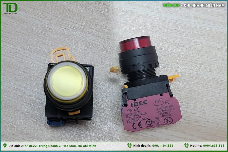 Đặc điểm chung của nút nhấn tủ điện Idec HCM (hình 3)