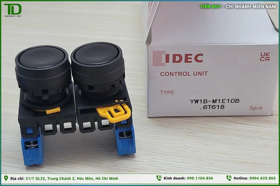 Vì sao nút nhấn idec phi 22 được dùng phổ biến trong các loại nút nhất? (hình 1)