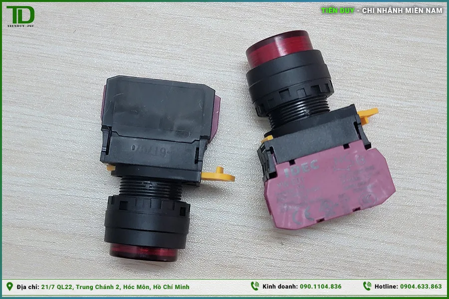 Vì sao nút nhấn idec phi 22 được dùng phổ biến trong các loại nút nhất? (hình 2)
