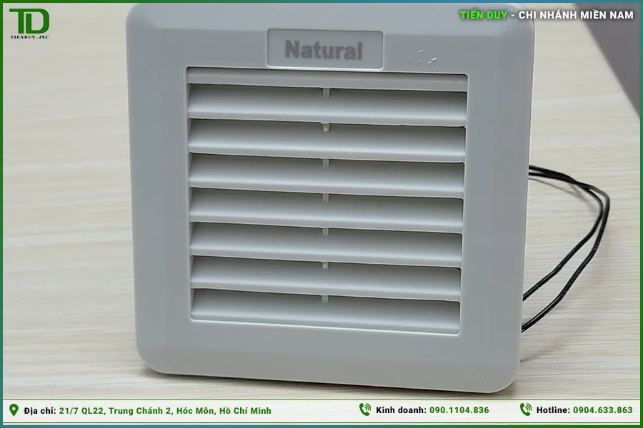 Quạt hút lọc bụi tủ điện Natural kèm tấm lọc bảo vệ toàn diện (hình 1)