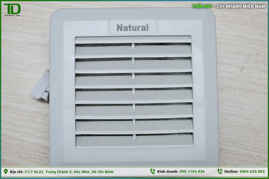 Quạt hút lọc bụi tủ điện Natural kèm tấm lọc bảo vệ toàn diện (hình 5)