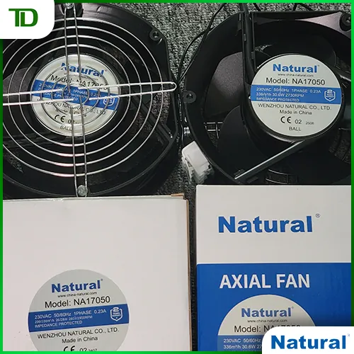 Quạt tản nhiệt tủ điện Natural hoạt động êm ái, tuổi thọ cao