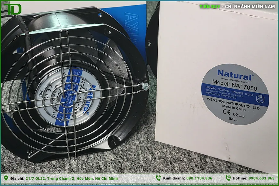 Quạt tản nhiệt tủ điện Natural hoạt động êm ái, tuổi thọ cao (hình 3)