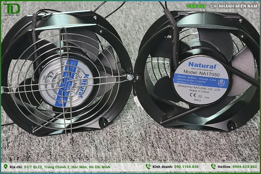 Quạt thông gió tủ điện Natural (hình 1)