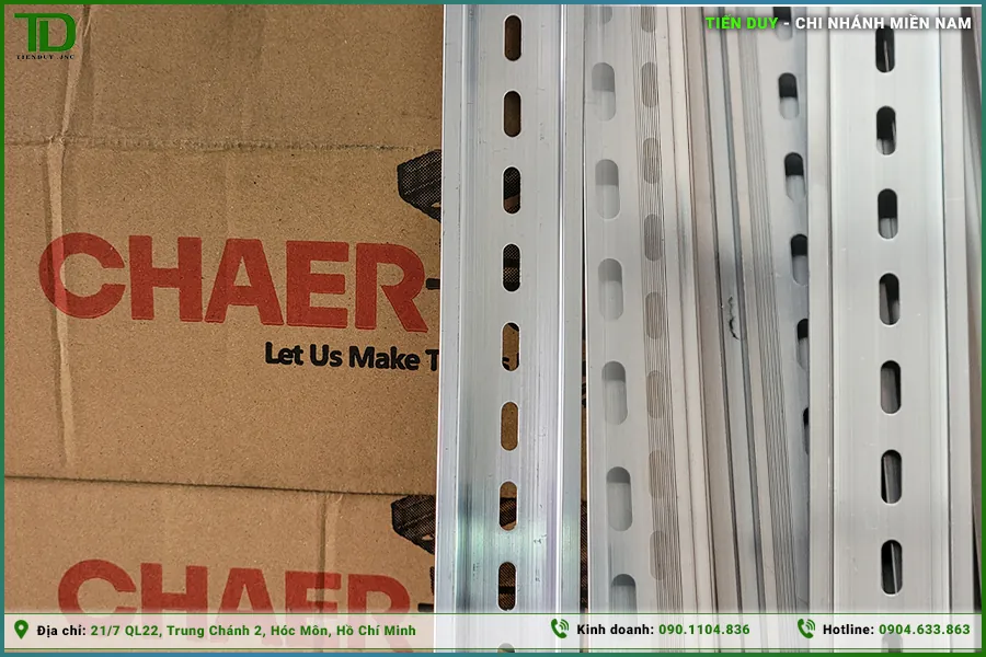 Ray DIN tủ điện Chaer chịu lực tốt, dễ dàng lắp đặt thiết bị (hình 1)