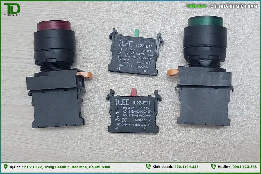 Tiếp điểm phụ ILEC (NO, NC) (hình 3)