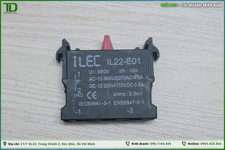 Tiếp điểm phụ ILEC (NO, NC) (hình 5)