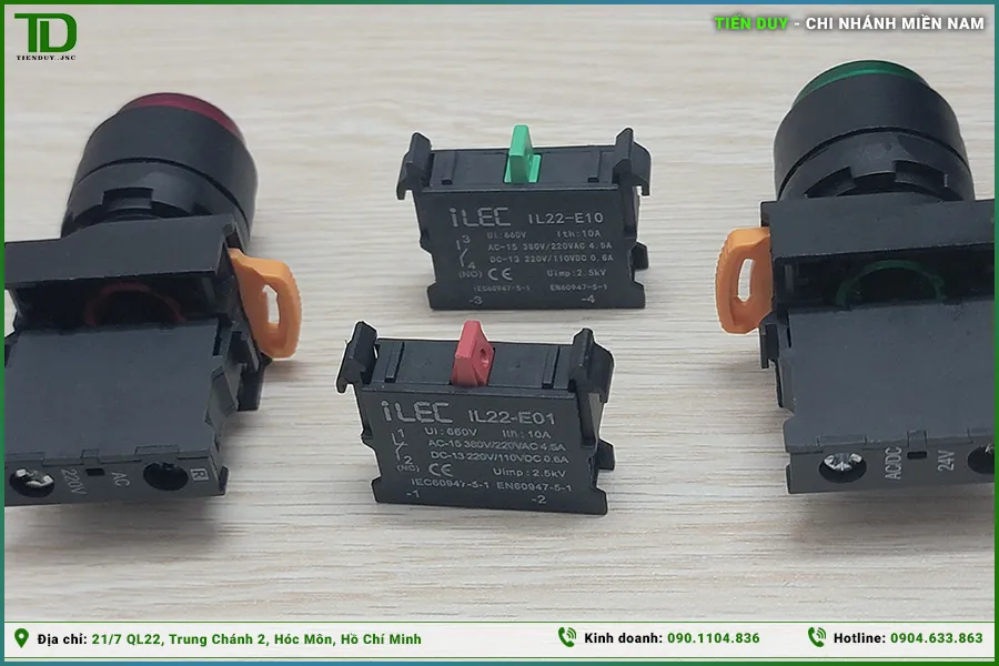 Tiếp điểm phụ ILEC (NO, NC) (hình 6)