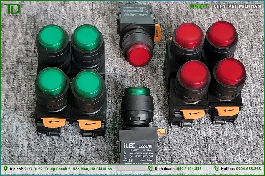 Tiêu chuẩn chọn nút nhấn tủ điện ILEC cho tủ điều khiển (hình 1)