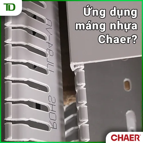 Ứng dụng máng đi dây Chaer cho tủ bảng điện