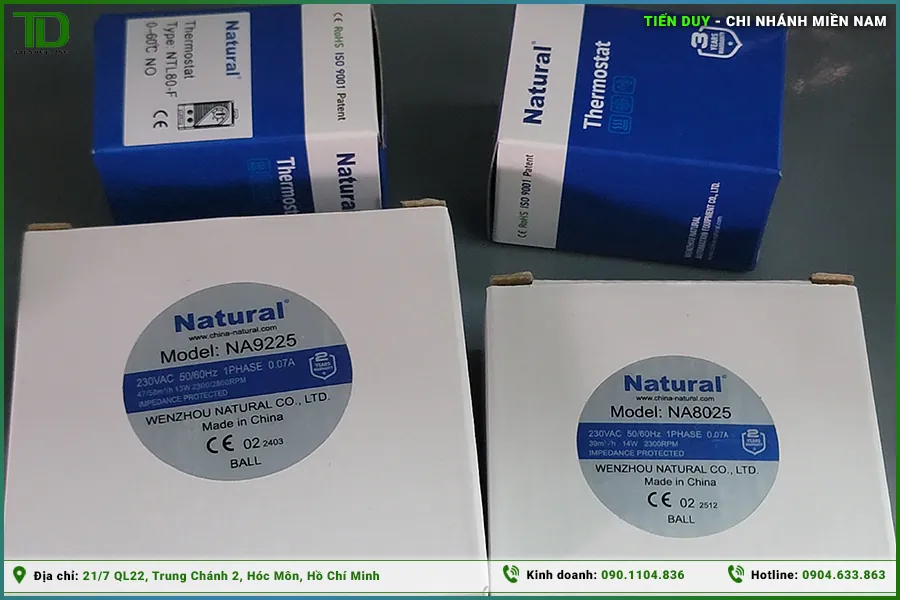 giải pháp làm mát tủ điện Natural quạt và thermostat (hình 4)
