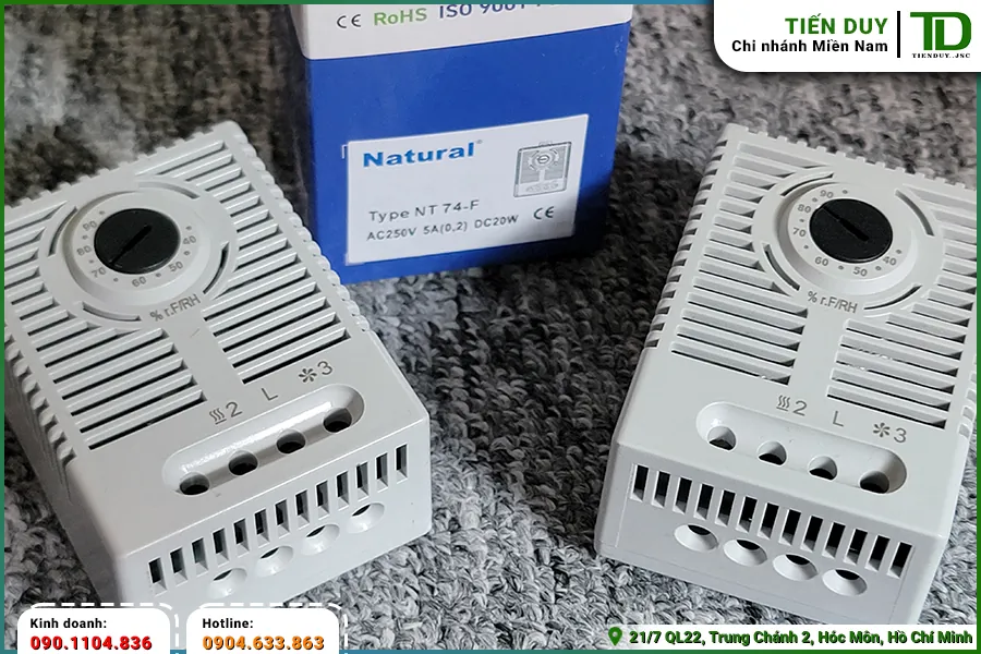 Bộ điều khiển độ ẩm tủ điện Natural (hình 2)