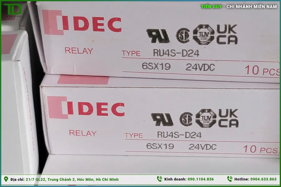 Các dòng relay IDEC phổ biến: RJ, RU, RH, RN (hình 3)