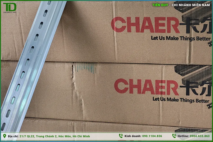 Chặn ray và phụ kiện thanh DIN Chaer tủ điện (hình 5)