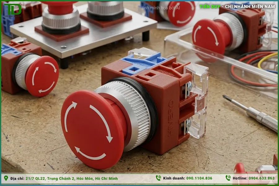 Hướng dẫn chọn nút dừng khẩn Hivero phù hợp cho tủ điện (hình 5)