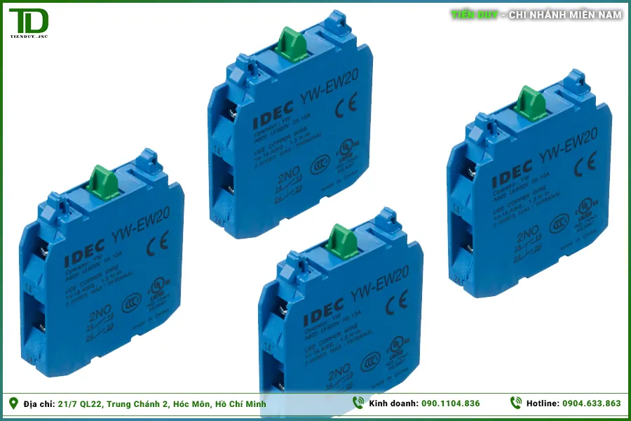 Đặc điểm của tiếp điểm phụ IDEC (hình 6)
