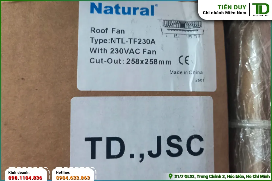 Giải pháp tản nhiệt tối ưu với quạt hút gắn nóc tủ điện Natural 6 quạt hút gắn nóc tủ điện Natural (hình 6)
