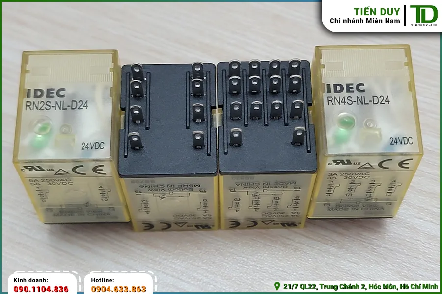 Relay IDEC 14 chân khác gì loại 8 chân? (hình 2)