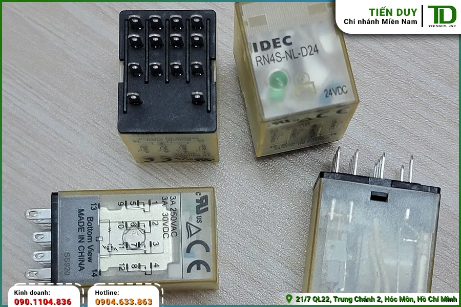 Relay IDEC 14 chân khác gì loại 8 chân? (hình 4)