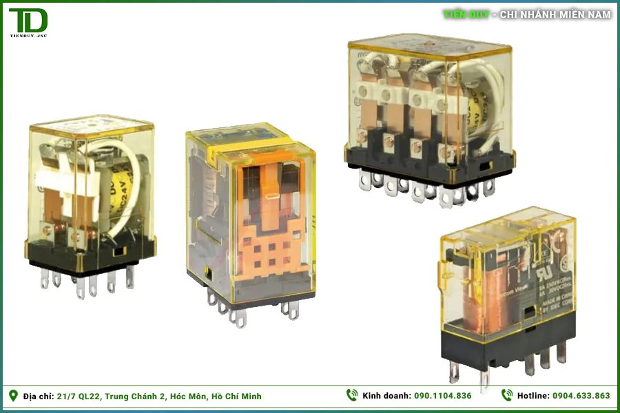 So sánh relay IDEC RJ, RU, RH, RH (hình 1)