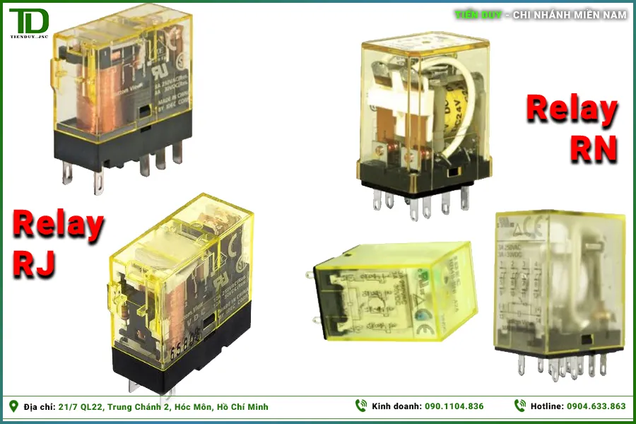So sánh relay IDEC RJ, RU, RH, RH (hình 2)