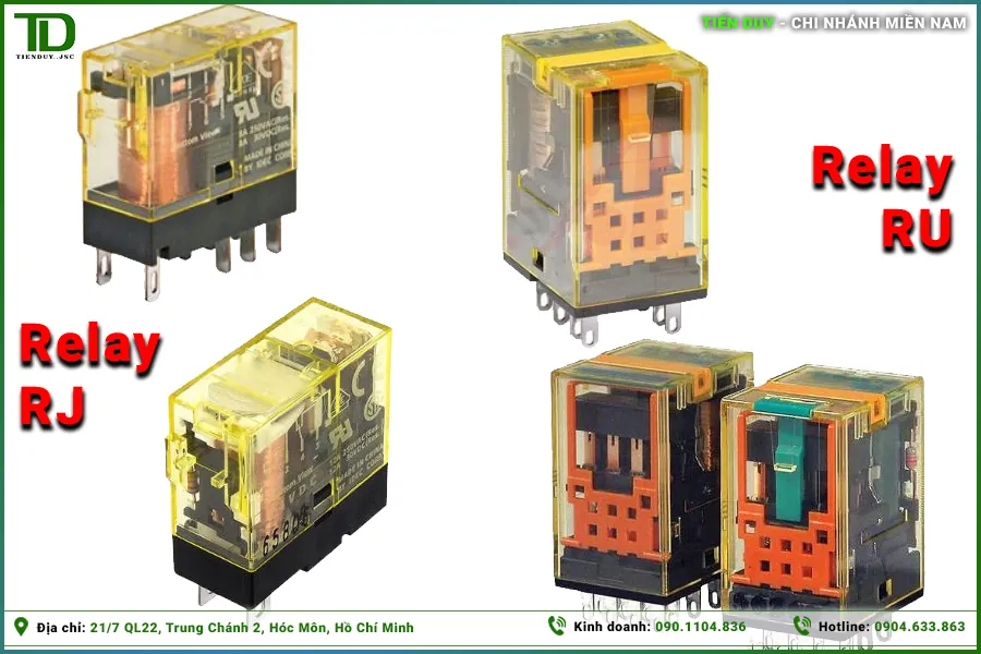 So sánh relay IDEC RJ, RU, RH, RH (hình 3)
