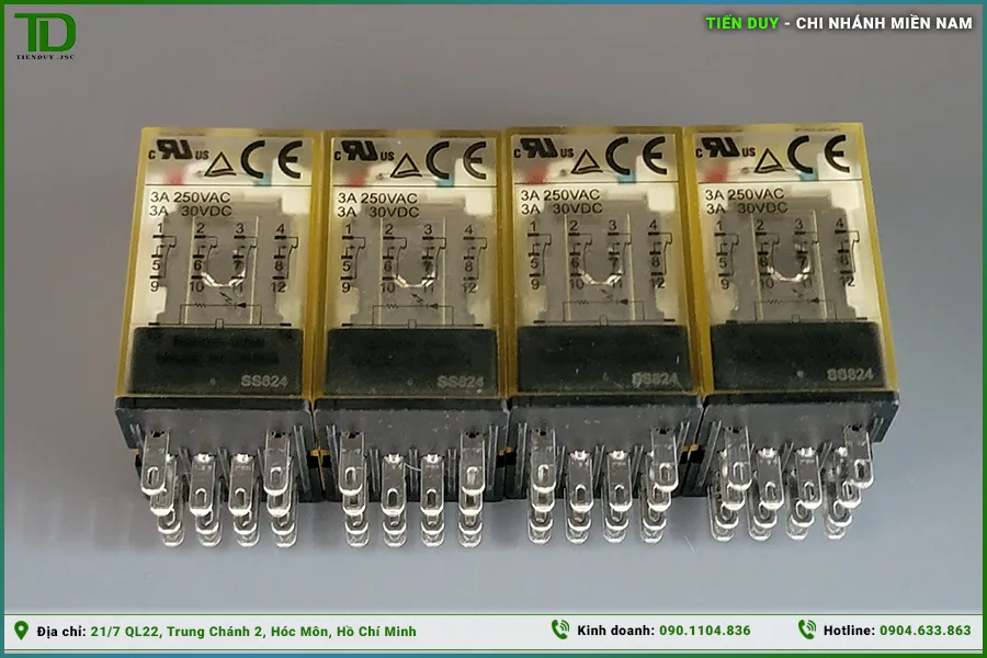 So sánh relay IDEC RJ, RU, RH, RH (hình 4)