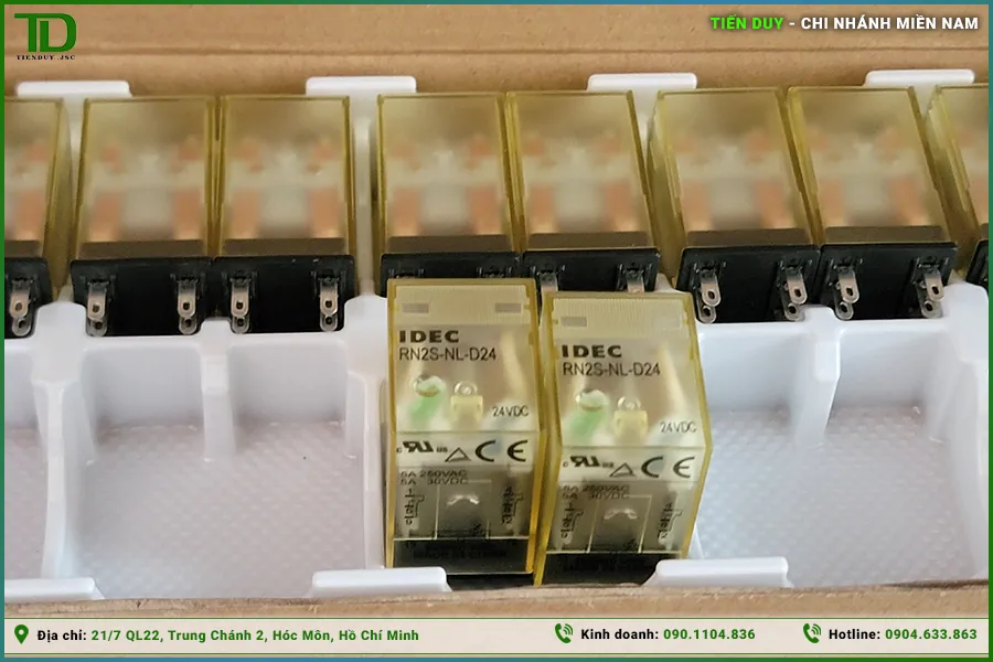 So sánh relay IDEC RJ, RU, RH, RH (hình 6)