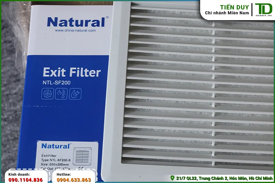 Tấm lọc bụi quạt tủ điện Natural: Kích thước và hướng dẫn thay thế định kỳ (hình 6)