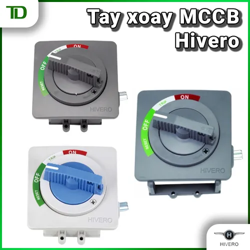 Tay xoay MCCB Hivero là gì? Khi nào cần lắp ngoài tủ?