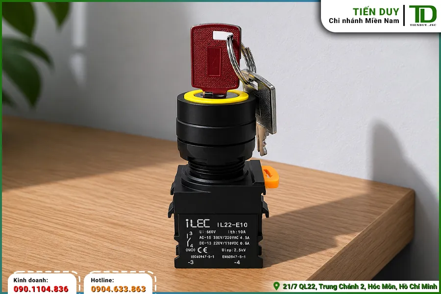Công tắc xoay có chìa ILEC dùng trong trường hợp nào (hình 3)